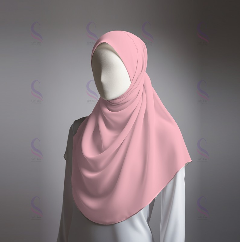 Pink Chiffon Sheila (Hijab)