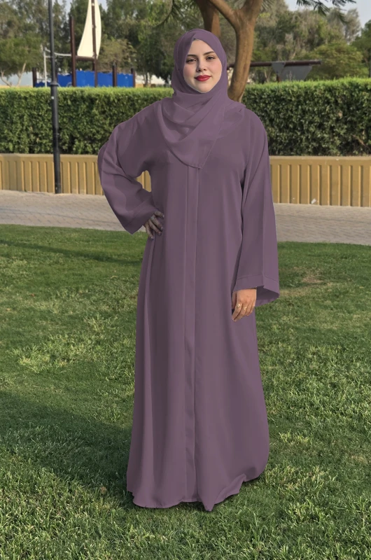 Purple Plain Abaya