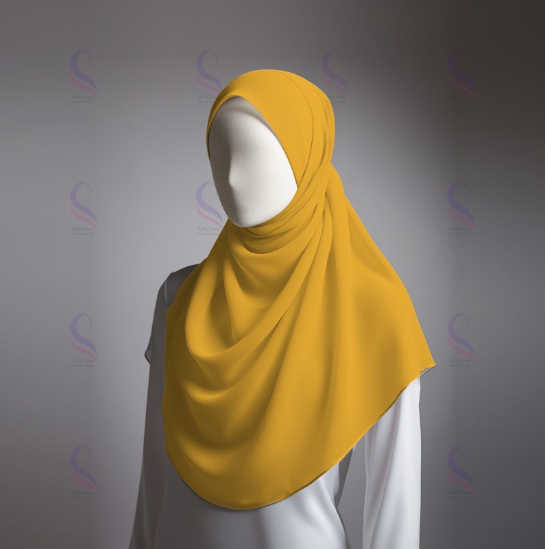 Golden Chiffon Sheila (Hijab)