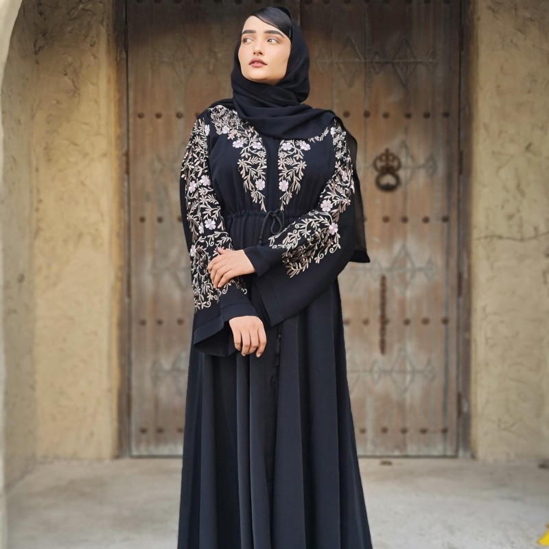 Tatreez Al Azhar Abaya with Umbrella Style for Woman
