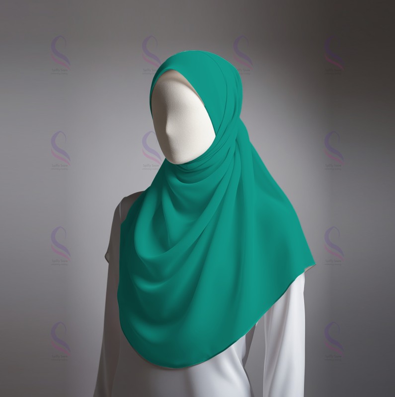 Light Sea Green Chiffon Sheila (Hijab)
