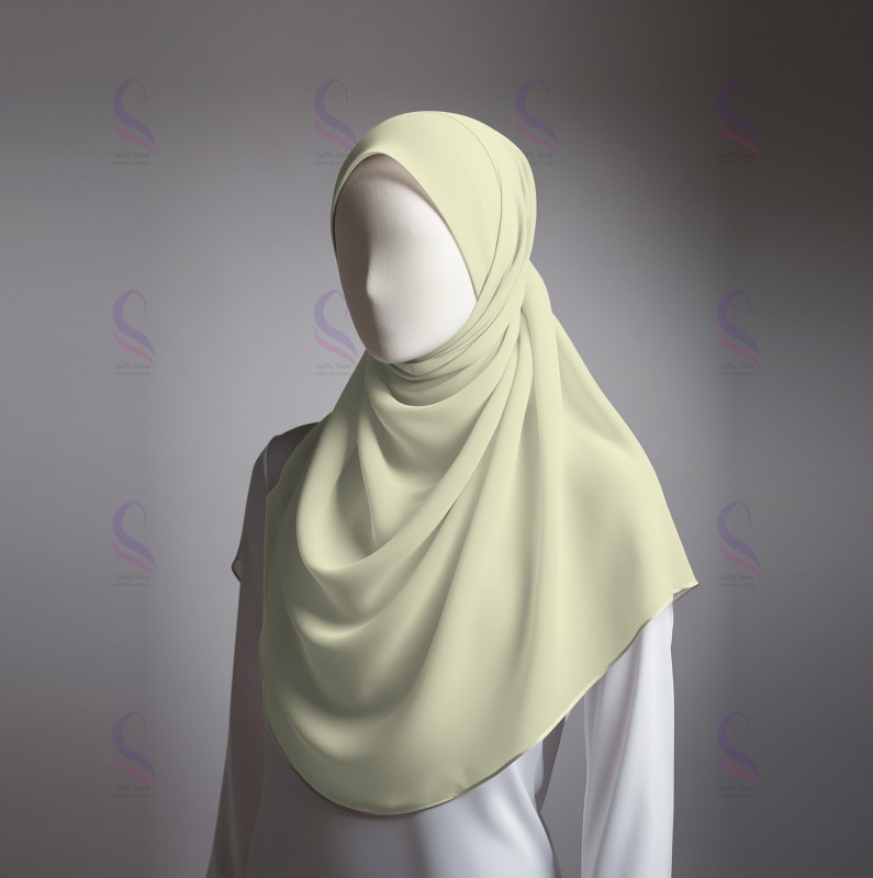Beige Chiffon Sheila (Hijab)