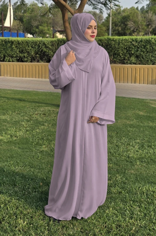 Lavender Plain Abaya