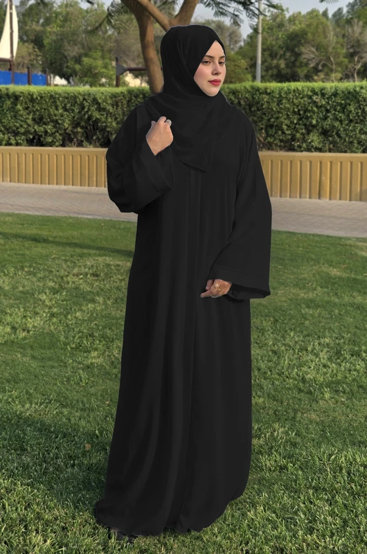 Black Plain Abaya